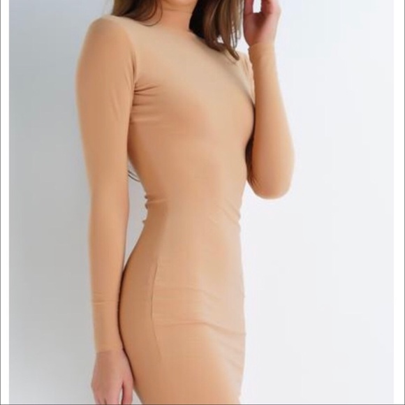 Want my look Bodycon dress with mock neck - Picture 4 of 4